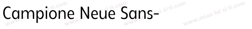 Campione Neue Sans字体转换